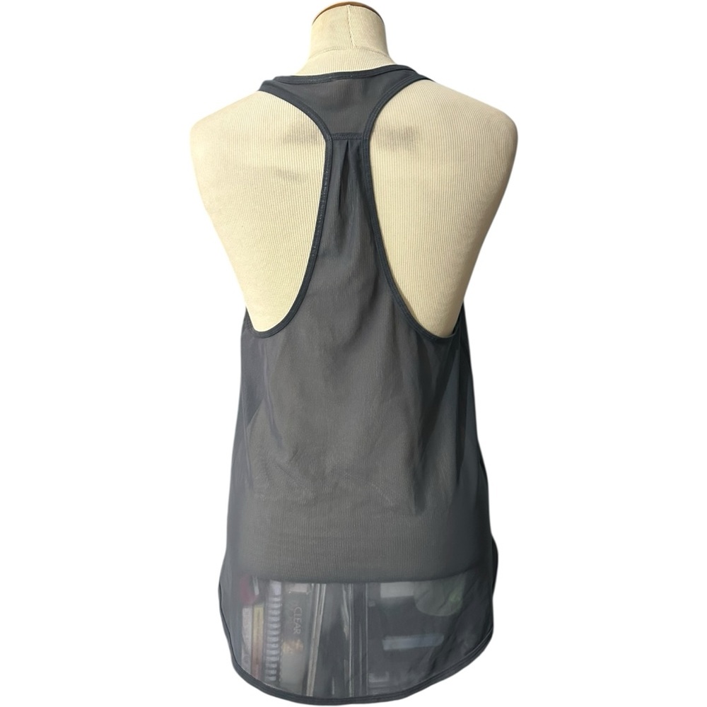 Lululemon Mesh Racerback Tank Top Gray - Picture 3 of 3